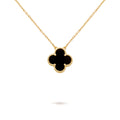 CLOVER Black & Gold Necklace