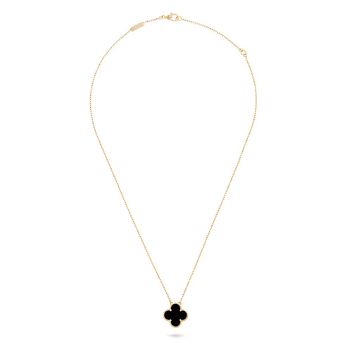 CLOVER Black & Gold Necklace