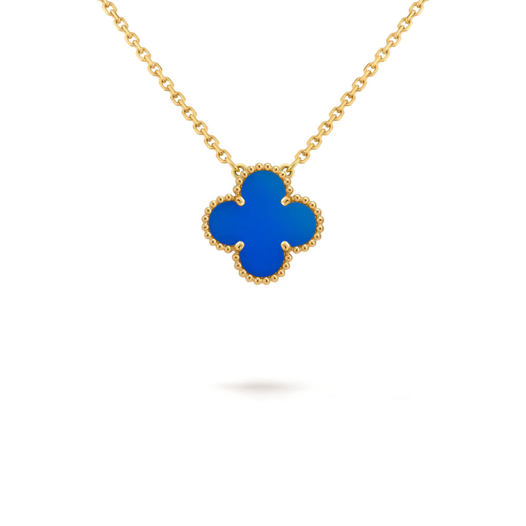 CLOVER Blue & Gold Necklace