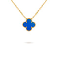 CLOVER Blue & Gold Necklace