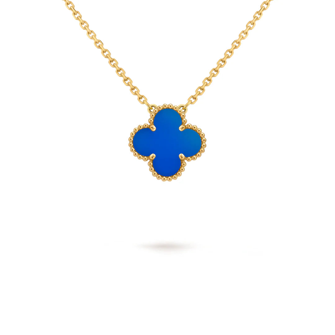 CLOVER Blue & Gold Necklace