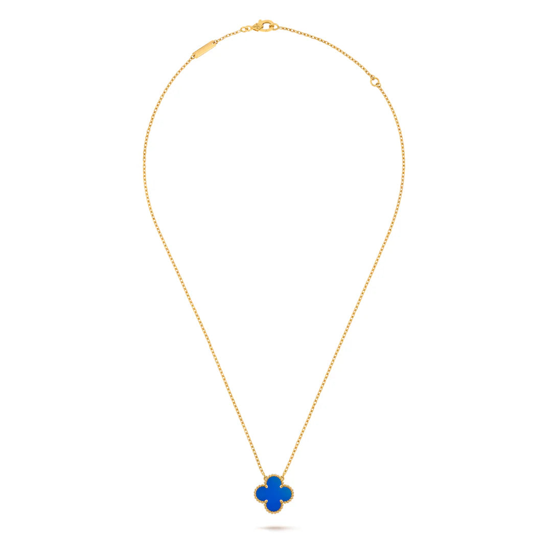 CLOVER Blue & Gold Necklace