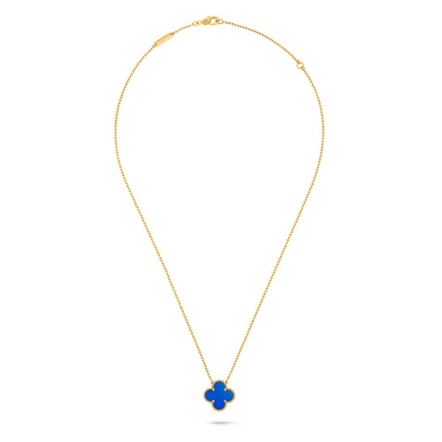 CLOVER Blue & Gold Necklace