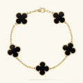 CLOVER Black & Gold Bracelet