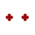 CLOVER Red Earrings